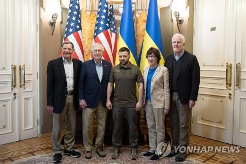 젤렌스키 우크라이나 대통령과 만난 미국 공화당 대표단