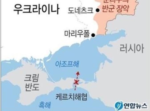 러 "마리우폴항서 발 묶인 외국 선박 출항위한 안전통로 개설"