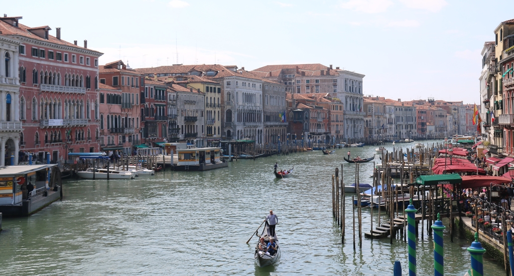 이탈리아 수상도시 베네치아의 물길 