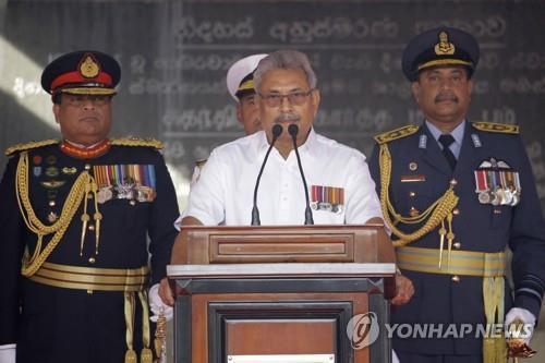 '경제난' 스리랑카 라자팍사 대통령, 전격 사임 선언
