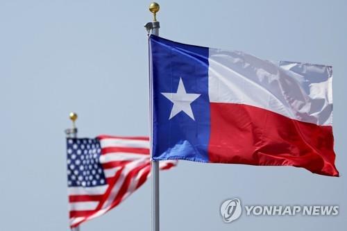 텍사스 주깃발과 미국 국기