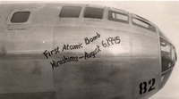 '첫 핵폭탄' 적힌 히로시마 폭격기 사진 첫 공개