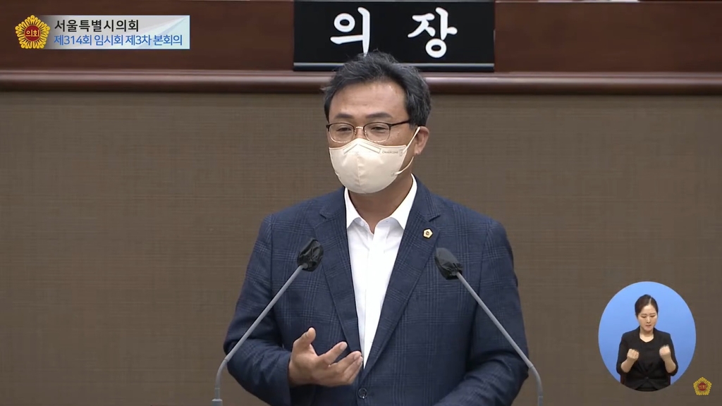 발언하는 더불어민주당 이상훈 시의원
