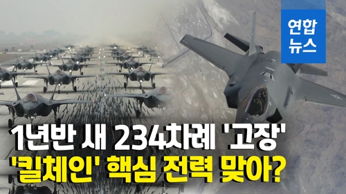 [영상] 최첨단 F-35A 1년반 사이 234차례 고장…노후 F-4E 기종의 '9배'