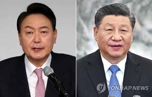 윤석열 대통령(왼쪽) -시진핑 중국 국가주석