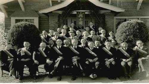 흥사단 옛 본부 앞에서 1937년 12월 26일 찍은 흥사단 제24차 연례대회 모습