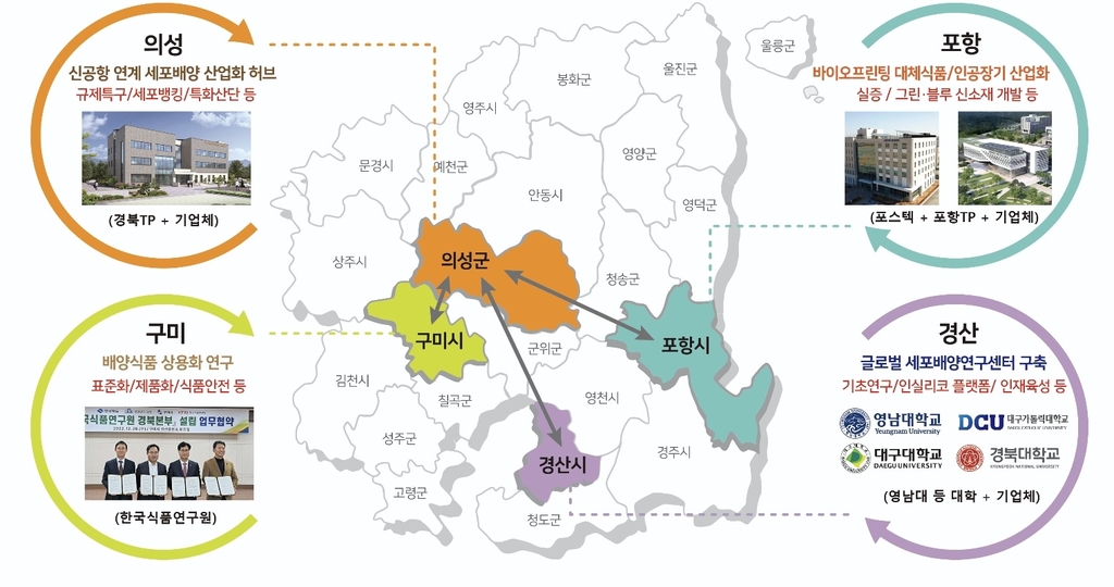 세포배양산업 선점한다…의성·포항 등에 특화 클러스터 조성 [2023-02-07]