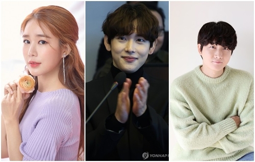 왼쪽부터 배우 유인나·임시완·코미디언 이용진