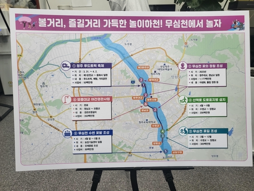 "무심천을 꿀잼 놀이하천으로" 청주시 푸드트럭축제 등 추진