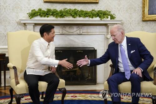바이든 미국 대통령과 마르코스 필리핀 대통령