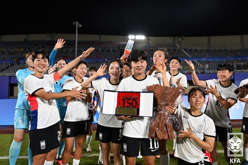 [아시안게임] A매치 150경기 지소연 "17년간 많이 걸어왔네요"