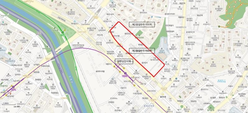 동대문구 답신리동 위치도