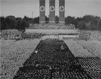 1930년대 당시 나치 전당대회의 모습