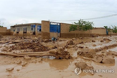 아프간 바글란주 홍수 피해지역