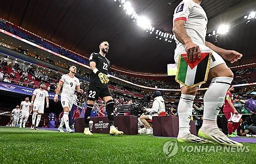 아시안컵 당시 팔레스타인 축구대표팀 선수들