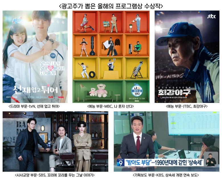 광고주가 뽑은 올해의 프로그램에 '선재 업고 튀어' 등 5편 선정