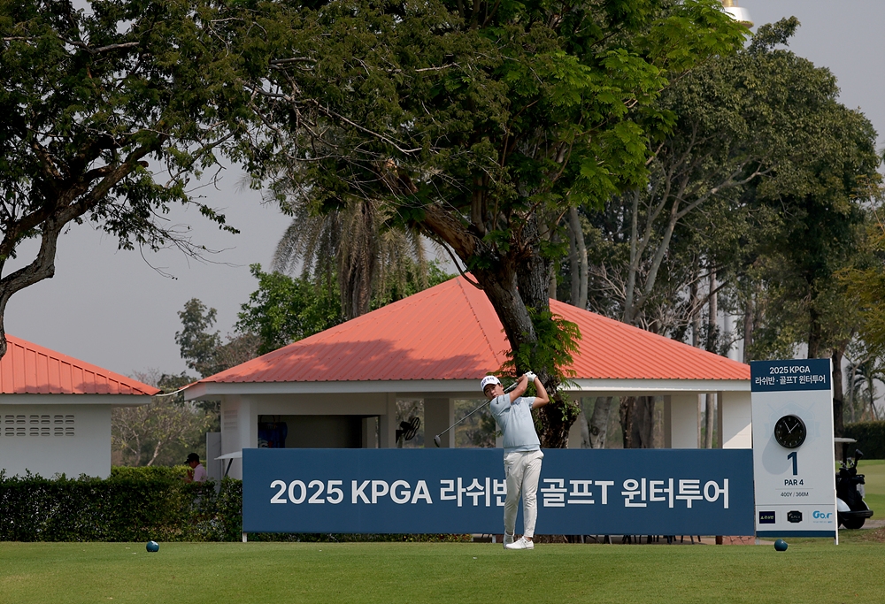 김승혁의 연습 모습.