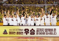 프로농구 LG, 창단 첫 우승…LG 가전 '최대 28만원 혜택' 행사