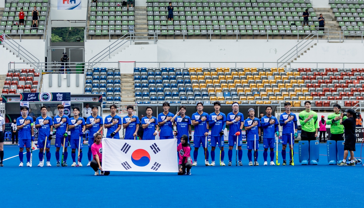 한국 남자하키, 네이션스컵 조별리그 2차전서 웨일스 제압
