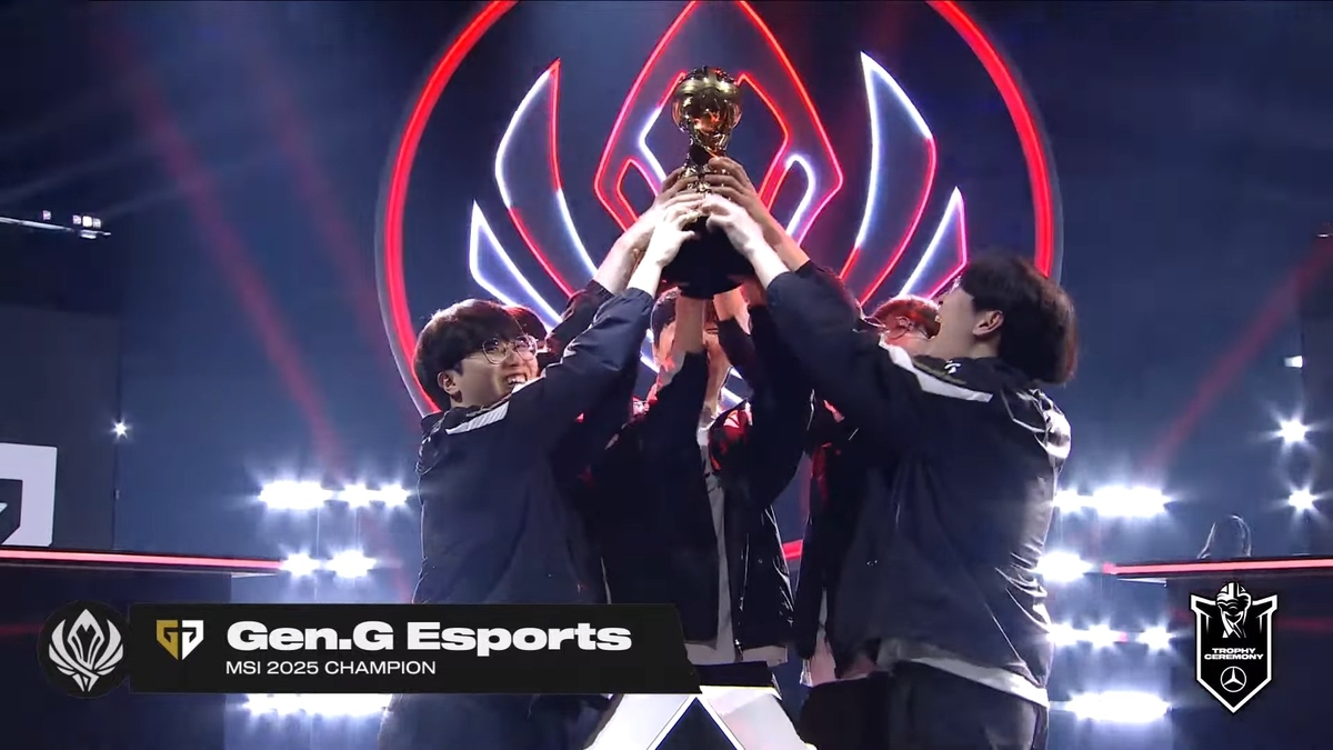 기인·쵸비의 질주…젠지, 라이벌 T1 누르고 MSI 2연속 제패