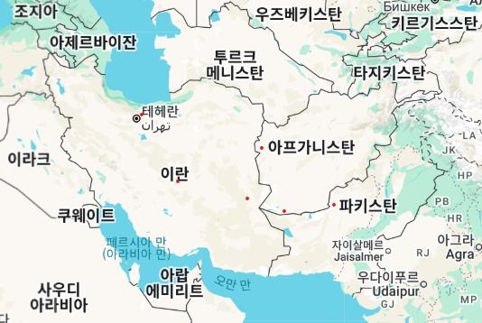파키스탄과 주변 국가들