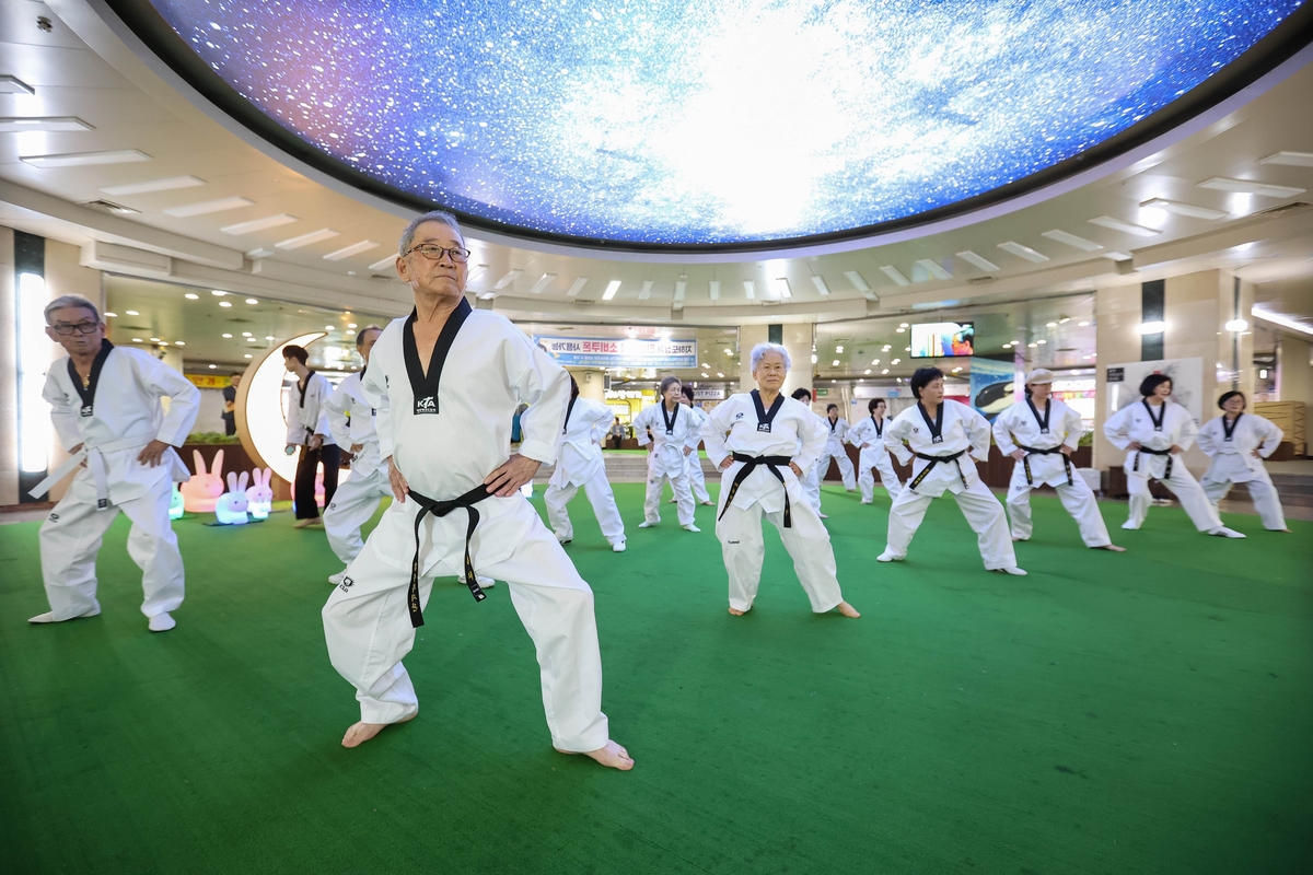 춘천시, 태권도 일상화 추진…지하상가 광장서 시범 운영