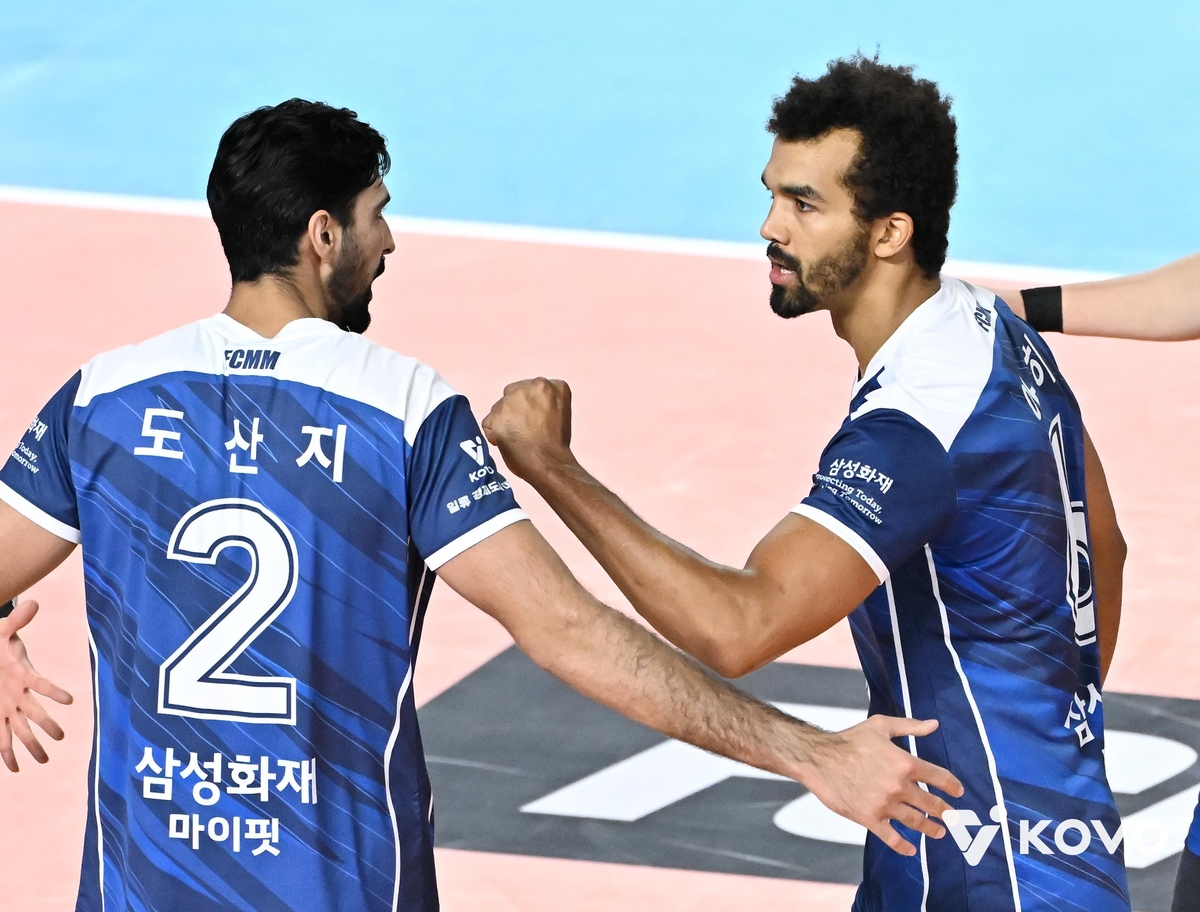 삼성화재의 도산지(왼쪽)와 아히