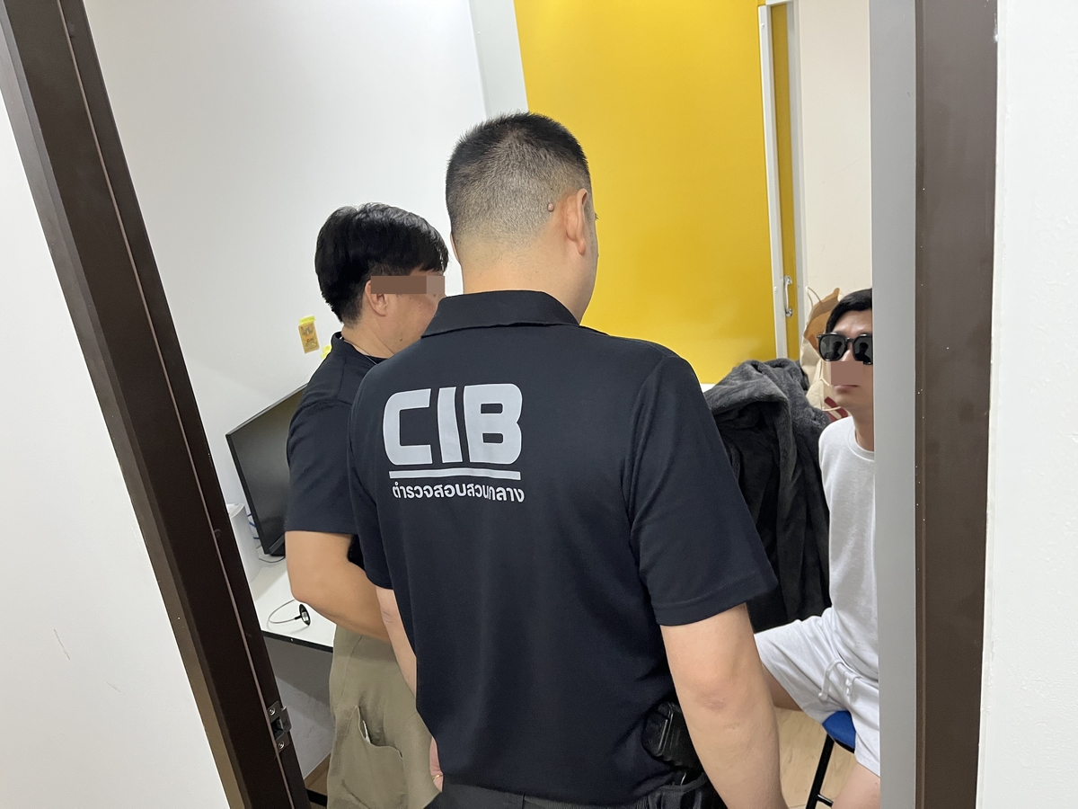 태국서 검거된 보이스피싱 조직원