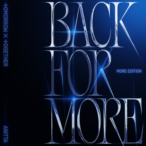 La imagen, proporcionada por BigHit Music, muestra la portada del álbum sencillo de TXT "Back for More". (Prohibida su reventa y archivo)