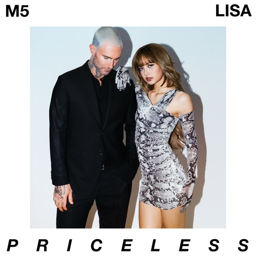 La imagen, sin fechar, proporcionada por Universal Music, muestra una imagen promocional de "Priceless", de Maroon 5, en colaboración con Lisa, de BLACKPINK. (Prohibida su reventa y archivo)