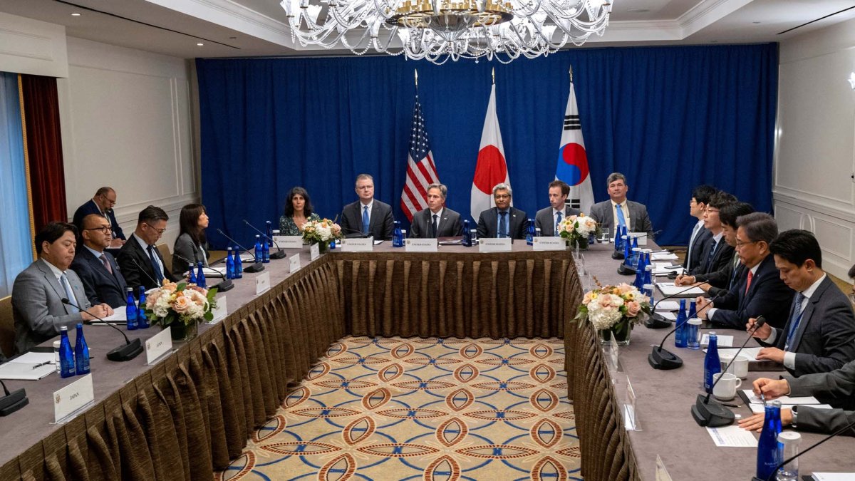 한미일 외교장관 회담…"북핵 위협에 3국 긴밀히 공조"