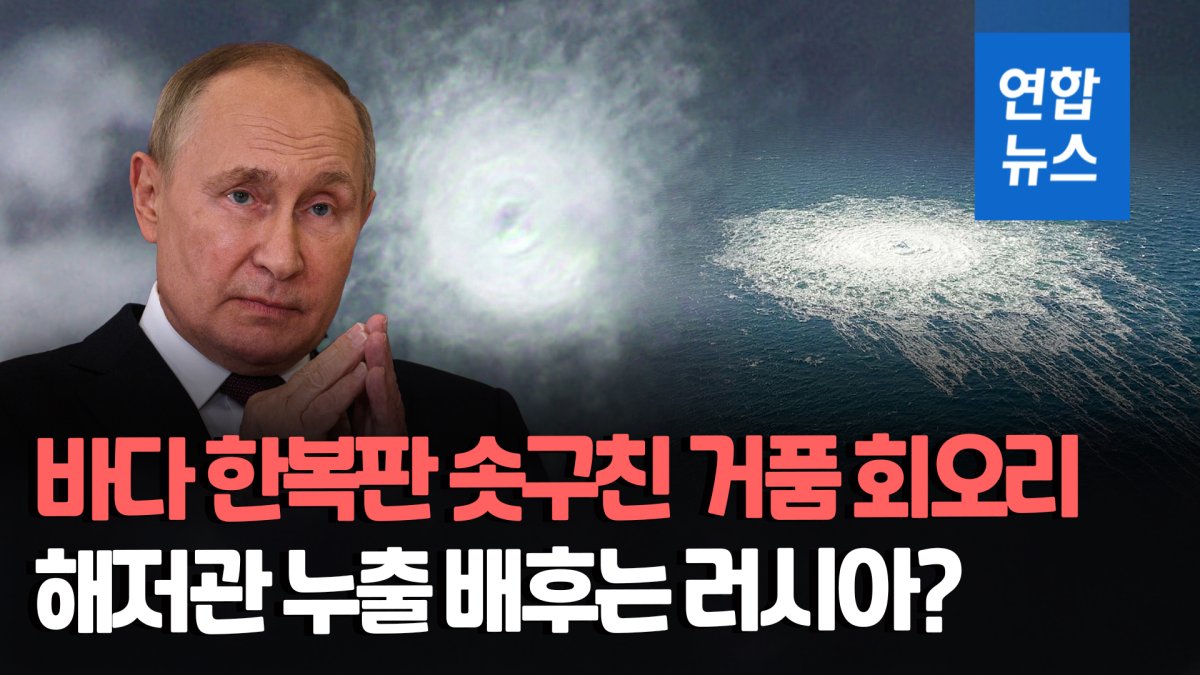 [영상] 바다표면 끓더니 거품 솟구쳐…해저 가스관 누출 배후는 러시아?