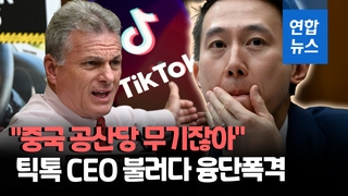 [영상] 틱톡 CEO, 미 하원 청문회서 난타…"중국 공산당 무기잖아"