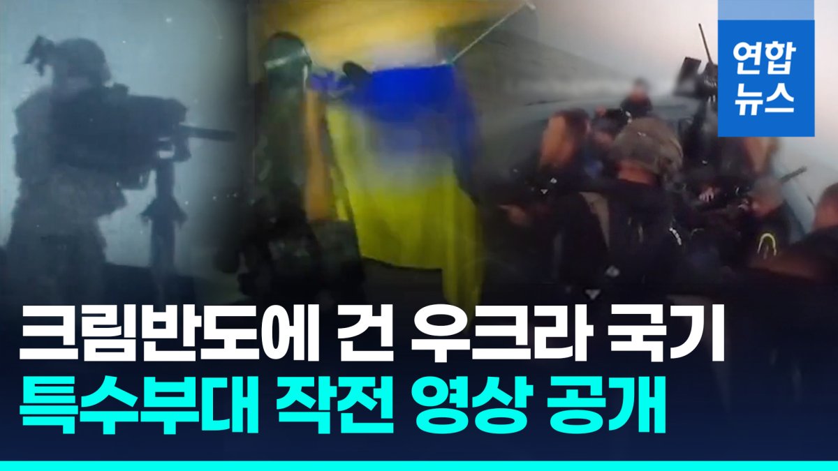 [영상] 우크라, 독립기념일에 '크림반도 상륙 특수작전'…영상 공개