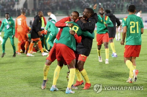 월드컵 본선행 확정한 카메룬 축구대표팀