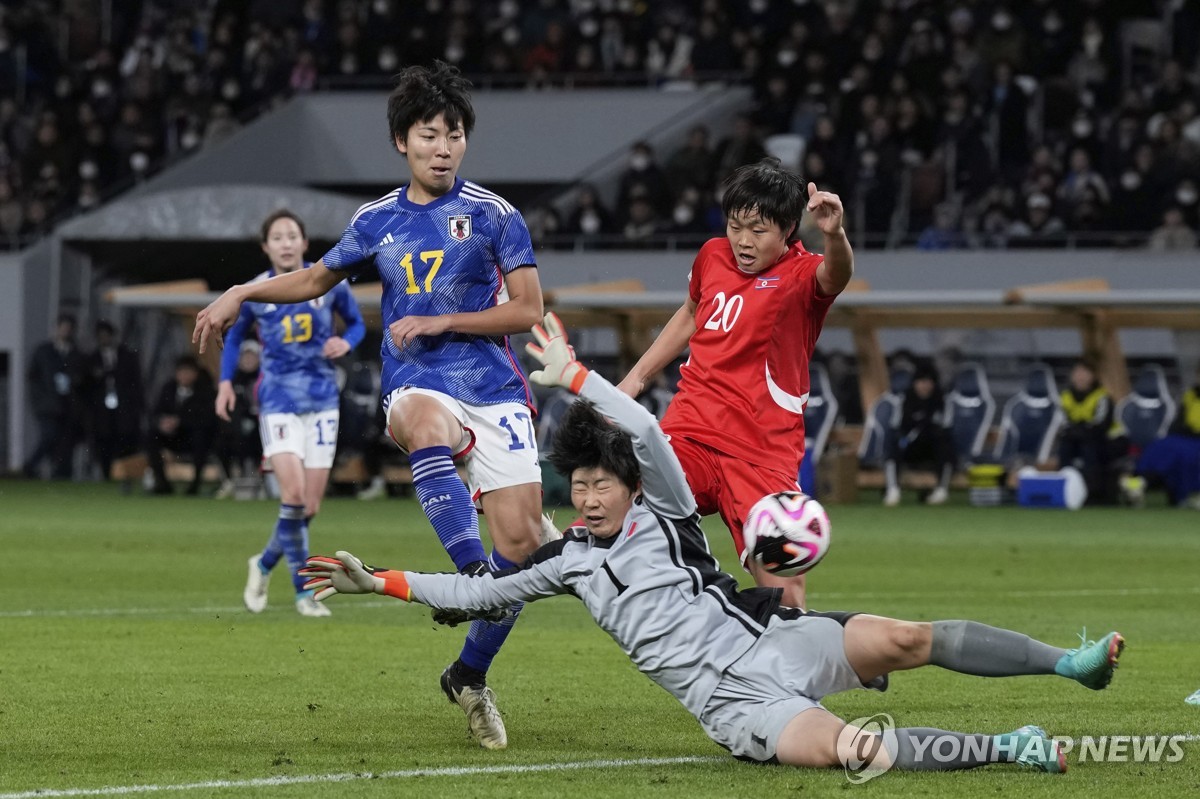 일본과 북한의 경기 모습
