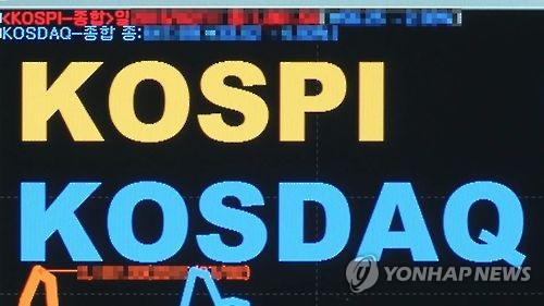 韓国総合株価指数　ほぼ横ばいで引け