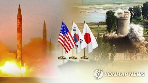 북핵대표부터 정상까지…한미일, 북핵위기속 '릴레이 회동' 예상