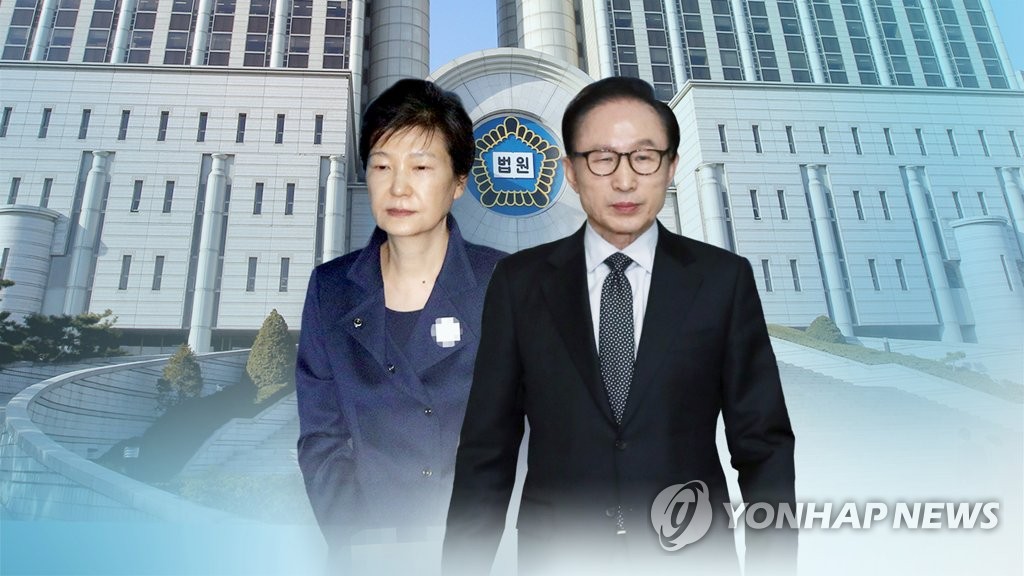 朴槿恵氏（左）と李明博氏（コラージュ）＝（聯合ニュース）