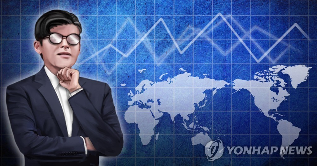 韓国の１９年海外直接投資額は前年比２１％増加した（イラスト）＝（聯合ニュース）