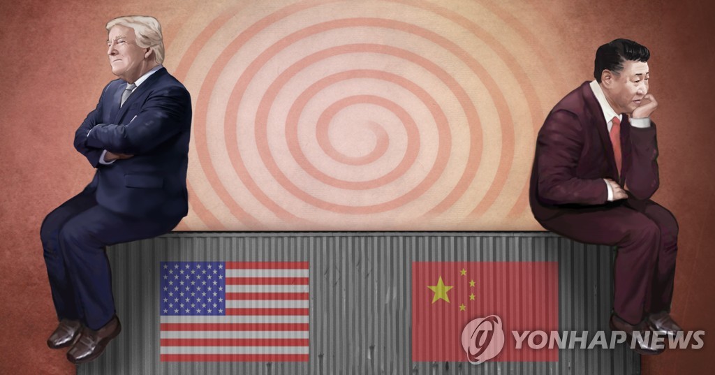 도널드 트럼프 미국 대통령(왼쪽)과 시진핑 중국 국가주석의 '동상이몽'