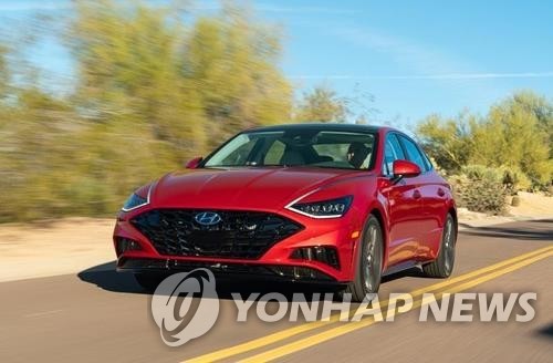 This file photo provided by Hyundai Motor shows the Sonata sedan. (PHOTO NOT FOR SALE) (Yonhap)