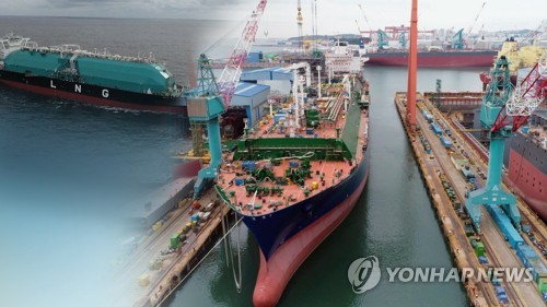 조선업계, 수주랠리…친환경 선박 개발로 초격차 (CG)