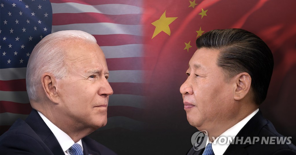 조 바이든 미국 대통령과 시진핑 중국 주석 (PG)