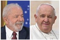 룰라, 교황에 브라질 방문 초청…