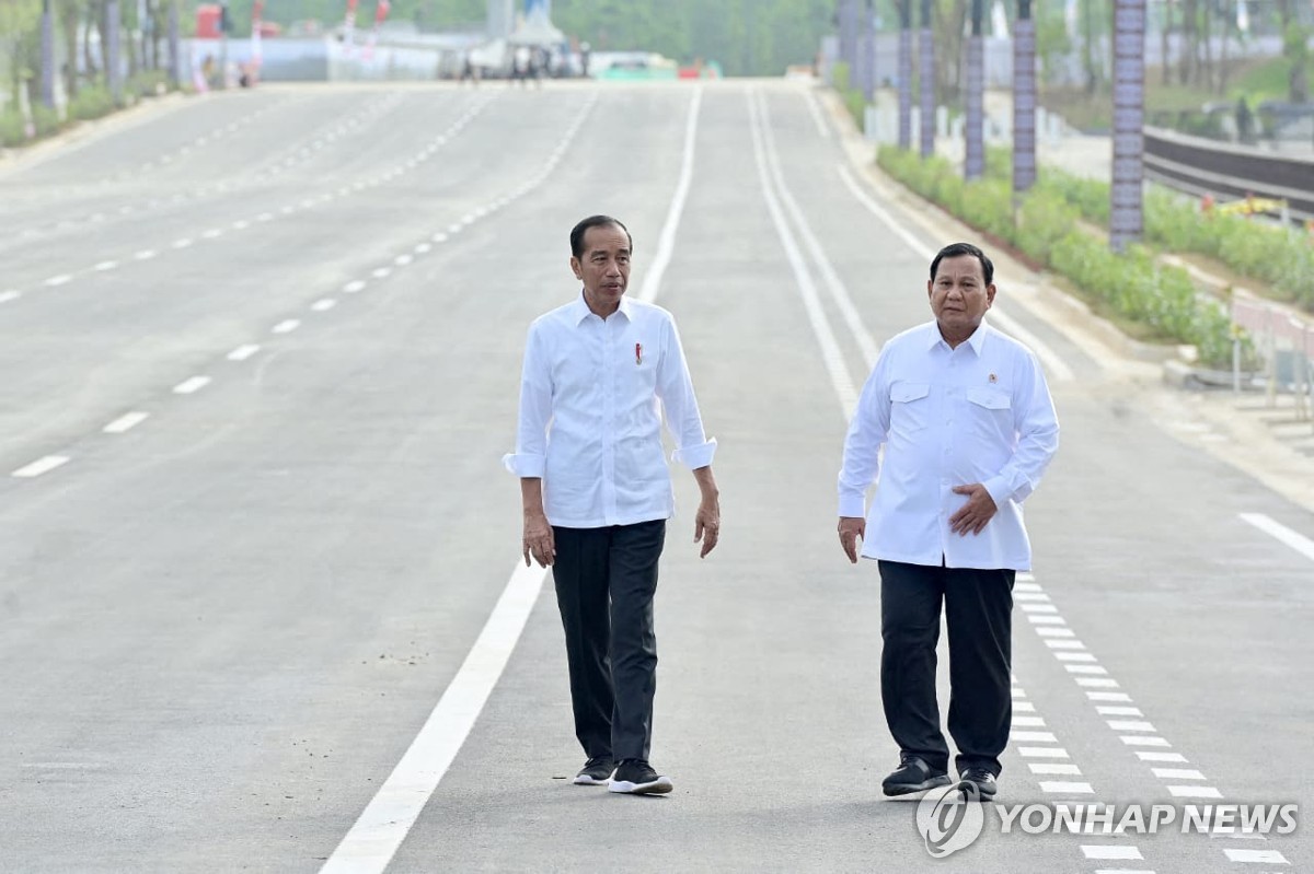 신수도 둘러보는 인도네시아 현·차기 대통령