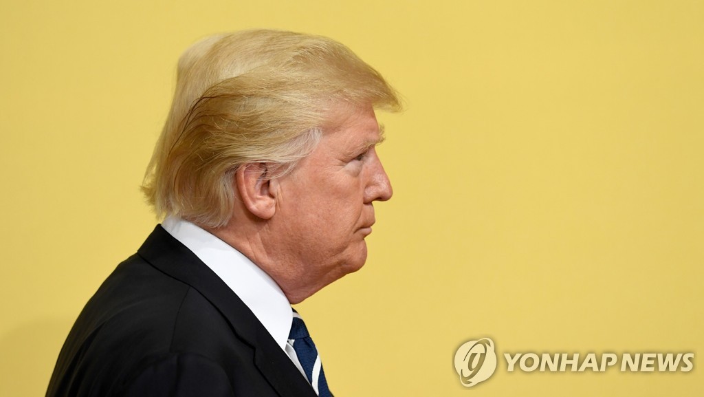 도널드 트럼프 미 대통령의 헤어스타일