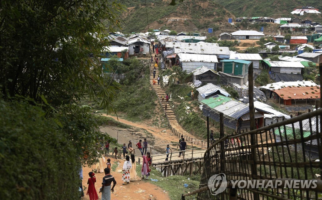 방글라데시의 로힝야족 난민촌