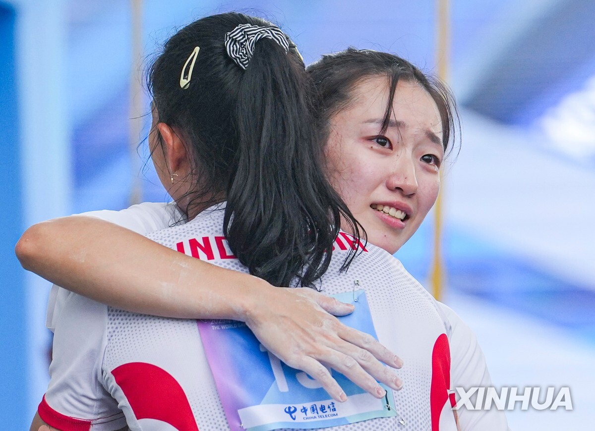 스포츠클라이밍 정지민, 세계선수권 스피드 여자부 4위(종합)