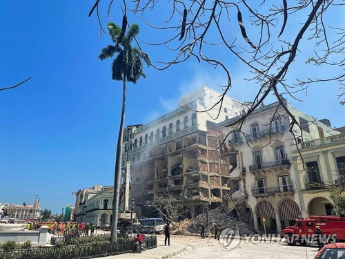 쿠바 아바나 호텔서 강한 폭발로 4명 사망…"가스 유출 추정"